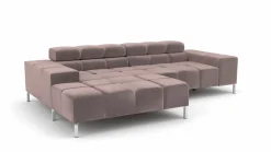 Lascondo Eckgarnitur pinkrot