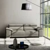 Lascondo 3-Sitzer-Sofa schwarz