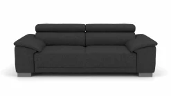 Lascondo 3-Sitzer-Sofa schwarz
