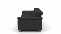 Lascondo 3-Sitzer-Sofa schwarz