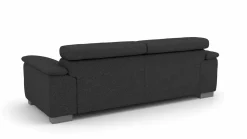 Lascondo 3-Sitzer-Sofa schwarz