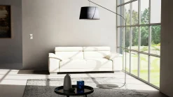 Lascondo 3-Sitzer-Sofa weiß