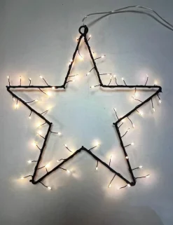 LED - LEUCHTSTERN CLUSTER schwarz