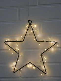 LED - LEUCHTSTERN CLUSTER schwarz