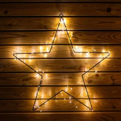 LED - LEUCHTSTERN CLUSTER schwarz