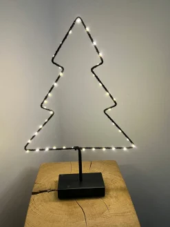 LED-LEUCHTTANNE AUF FUSS schwarz