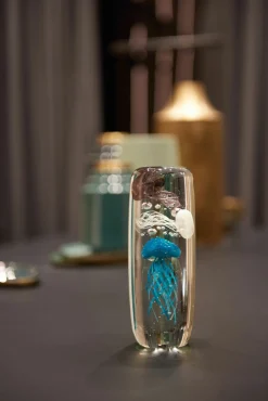 Leonardo Objekt-Qualle blau