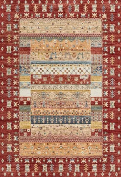 Luxor - Reinkemeier Moderner Webteppich rot