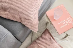 Magma Kissenhülle Patchwork grau