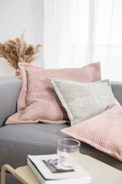 Magma Kissenhülle Patchwork grau