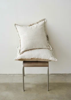 Marc O`Polo Marc O'Polo-Leinen-Dekokissen beigebraun