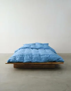 Marc O`Polo Marc O'Polo-Renf.-Bettwäsche blau