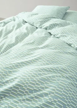 Marc O`Polo Marc O'Polo-Satin-Bettwäsche blau