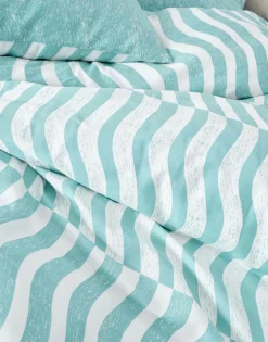 Marc O'Polo Satin-Bettwäsche blau