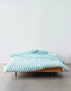 Marc O'Polo Satin-Bettwäsche blau