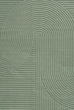 Medipa Moderner Webteppich hoch-tief grün