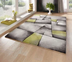 Medipa Moderner Webteppich grün