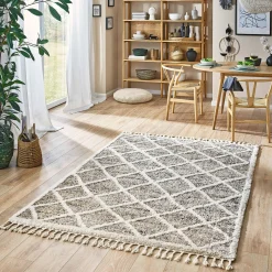 Medipa Moderner Webteppich beige