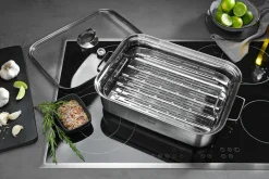 M&K by Elo Dampfgarer 35x25cm silberfarben