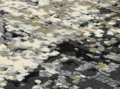 Moderner Webteppich graubeige