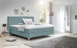 MONDO Boxspringbett blau