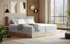 MONDO Boxspringbett grau