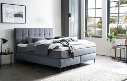 MONDO Boxspringbett grau