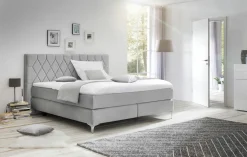 MONDO Boxspringbett grau