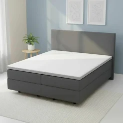 MONDO Boxspringbett grauschwarz