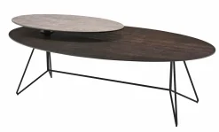 MONDO Couchtisch mit Tablett braun