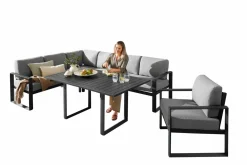 MONDO Ecklounge 4 tlg. grau