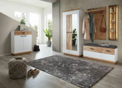 MONDO Garderobenschrank braunweiß