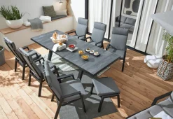 MONDO Gartensessel Relax Move schwarzgrau