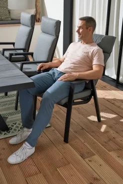 MONDO Gartensessel Relax Move schwarzgrau