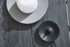 MONDO Gartentisch ausziehbar Keramik schwarzgrau