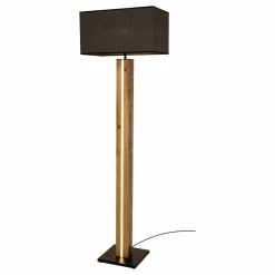 MONDO LED-Stehleuchte 2flg braunschwarzgoldfarbengrau