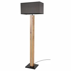 MONDO LED-Stehleuchte 2flg braunschwarzgoldfarbengrau