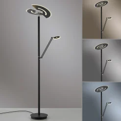 MONDO LED-Stehleuchte 2flg schwarz