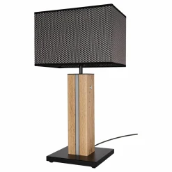 MONDO LED-Tischleuchte 2flg braunschwarzgoldfarbengrau