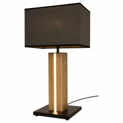 MONDO LED-Tischleuchte 2flg braunschwarzgoldfarbengrau