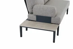 MONDO Loungeseitentisch grau