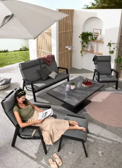 MONDO Loungesessel Relax Move schwarzgrau