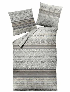 MONDO Mako-Satin-Bettwäsche beige