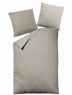 MONDO Mako-Satin-Bettwäsche grau