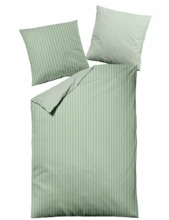 MONDO Mako-Satin-Bettwäsche grün