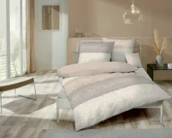 MONDO Mondo Jersey-Bettwäsche beige