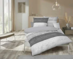 MONDO Mondo Jersey-Bettwäsche grau