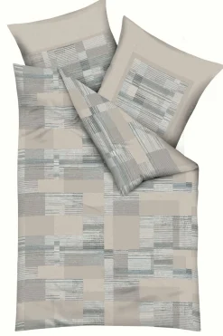 MONDO Mondo Satin-Bettwäsche graublau