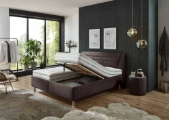 MONDO Polsterbett braun