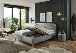 MONDO Polsterbett grau